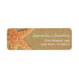 サンドアンドシェルヒトデビーチテーマ ラベル