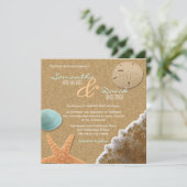 サンドアンドシェルビーチスクエア結婚式招待状 招待状 (スタンド正面)