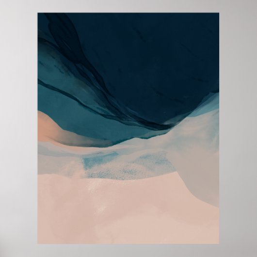 サンドアンドシーウォーターカラービーチホームデコール ポスター (正面)