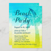 サンドアンドシーパームビーチゲタウェイ招待状 招待状 (正面/裏面)