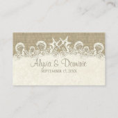 サンドアンドスターズバーラップビーチテーマ座席表 プレイスカード (裏面)