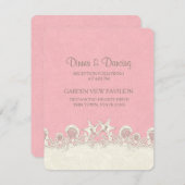 サンドアンドスターズピンクビーチ披露宴カード エンクロージャーカード (正面/裏面)