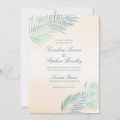 サンドアンドパームズビーチ結婚式 招待状 (正面)
