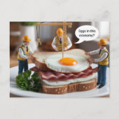 サンドイッチおもしろいを作る建築労働者3 ポストカード (正面)