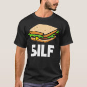 サンドイッチおもしろいSILFとデリのサブギフト Tシャツ (正面)
