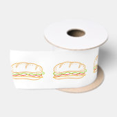 サンドイッチの内張り サテンリボン (リール)