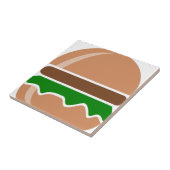 サンドイッチをハンバーガーで食べる タイル (側面)