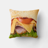 サンドイッチを噛まないでくれ クッション (裏面)