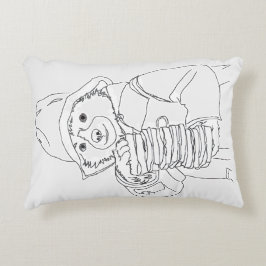サンドイッチを持ったクマ アクセントクッション