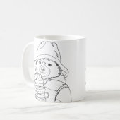 サンドイッチを持ったクマ コーヒーマグカップ (正面左)