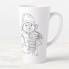 サンドイッチを持った熊 カフェラテマグ