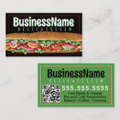 サンドイッチサブショップデリホアギーケータリング 名刺 (正面/裏面)