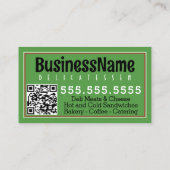 サンドイッチサブショップデリホアギーケータリング 名刺 (裏面)