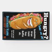 サンドイッチショップサインデリ旗フードトラック 横断幕 (横)