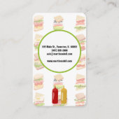 サンドイッチデリカテッセスの名刺 名刺 (裏面)