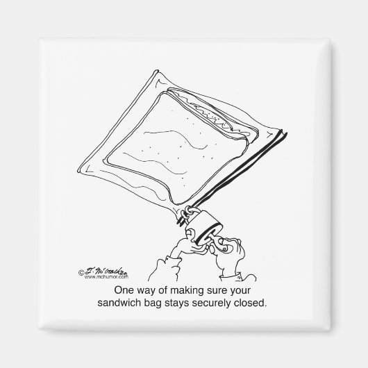 サンドイッチバッグ（南京錠あり） マグネット (正面)