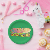 サンドイッチピクニックのサブランチパーティー ペーパープレート (パーティー)