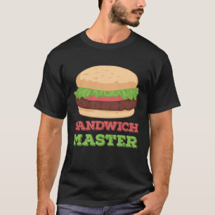 サンドイッチマスターサンドイッチバーガープルオーバーフード付きスウェットシャツ Tシャツ