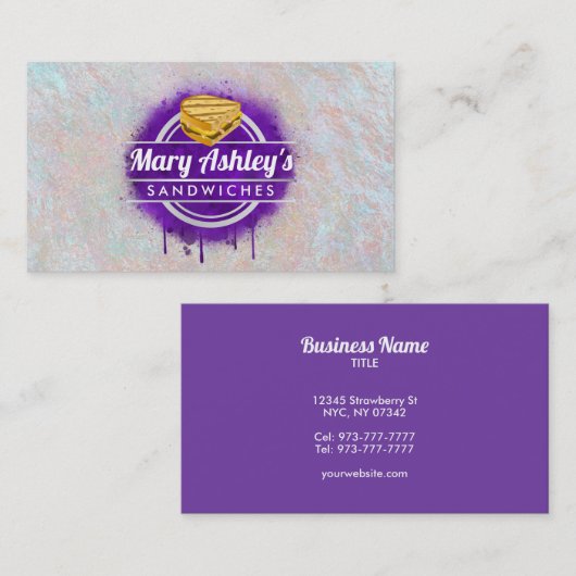 サンドイッチ名刺 名刺 (正面/裏面)