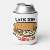 サンドイッチ名前をカスタムする缶クーラー 缶クーラー (缶裏面)