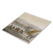 サンドイッチ島- stoのために交渉している欧米人 タイル (側面)