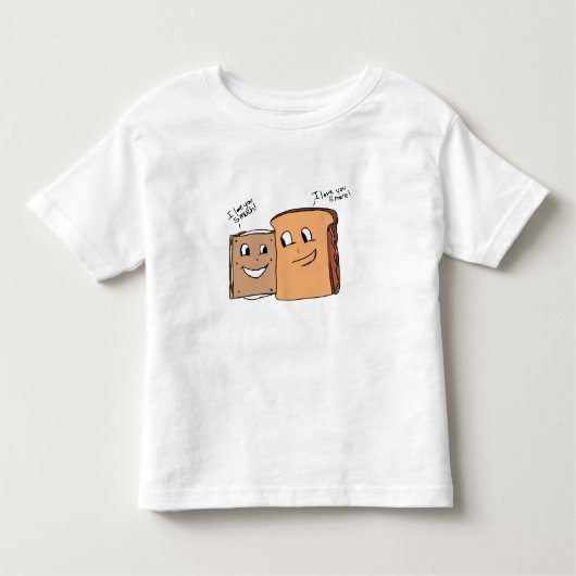 サンドイッチ愛Tシャツ(幼児) トドラーTシャツ (正面)