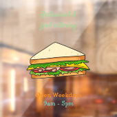 サンドイッチ漫画イラストレーション ウィンドウサイン (シート2)