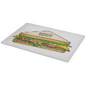 サンドイッチ漫画イラストレーション カッティングボード (角)