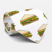 サンドイッチ漫画イラストレーション ネクタイ (ロール)