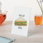 サンドイッチ漫画イラストレーション 台座サイン (インサイチュ)