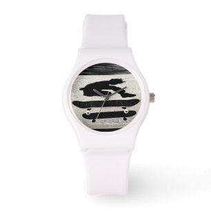 サンドイッチ状のスケートボード 腕時計