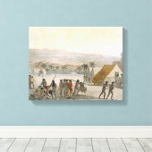 サンドイッチ諸島 – 善意交渉を行う西洋人 キャンバスプリント (インサイチュ (ウッドフロア))