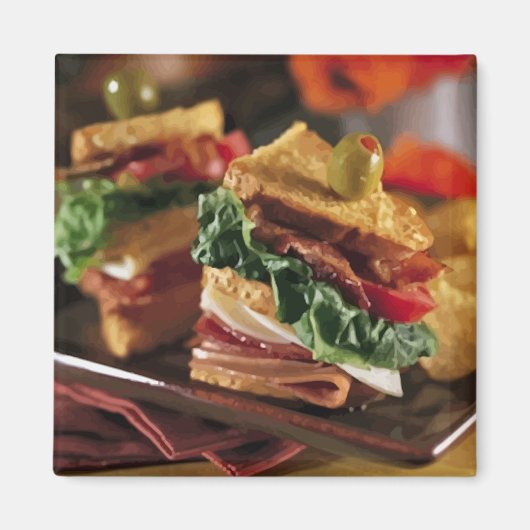 サンドイッチ質問磁石 マグネット (正面)