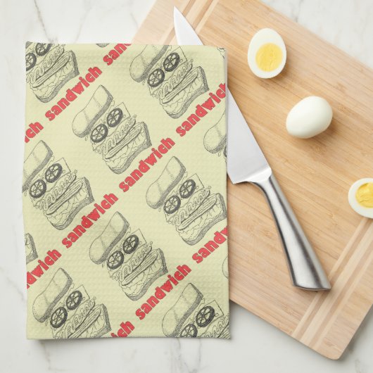 サンドイッチ キッチンタオル (四つ折り)
