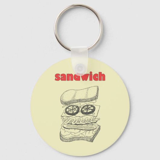 サンドイッチ キーホルダー (正面)