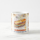 サンドイッチ コーヒーマグカップ (中央)