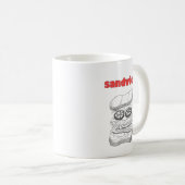 サンドイッチ コーヒーマグカップ (正面右)