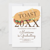 サンドイッチ サブ ブランシュ 卒業 ご招待 招待状 (正面)