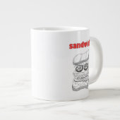 サンドイッチ ジャンボコーヒーマグカップ (正面右)