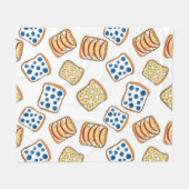 サンドイッチ フリースブランケット (正面(横))