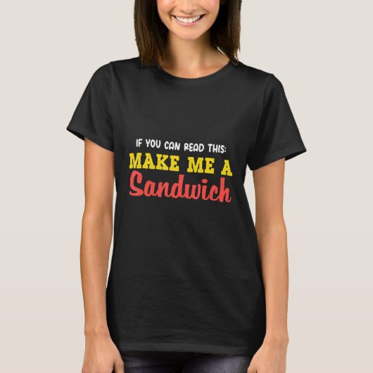 サンドイ読ッチおいしいサンドウができるよ Tシャツ (正面)
