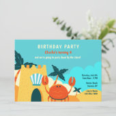 サンドカニ誕生日パーティー 招待状 (スタンド正面)