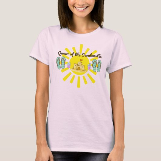 サンドキャッスルの女王 サマーTシャツ Tシャツ (正面)
