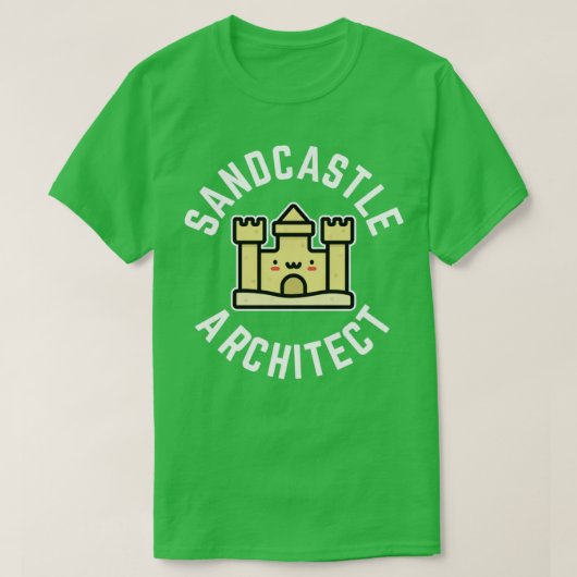 サンドキャッスルアーキテクトキッズデザイン1 Tシャツ (デザイン正面)