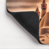 サンドキャッスルオンサンセットビーチ マウスパッド (コーナー)