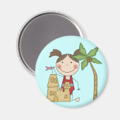 サンドキャッスルクイーンTシャツ&ギフト マグネット (正面/裏面)