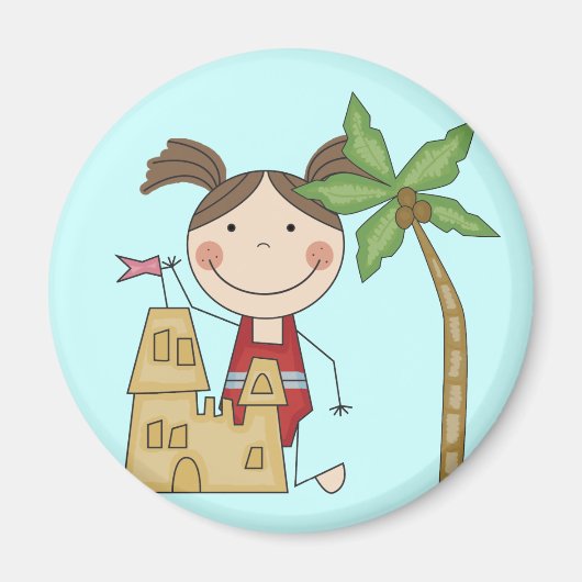 サンドキャッスルクイーンTシャツ&ギフト マグネット (正面)