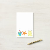 サンドキャッスルショベルペールサンドスターフィッシュビーチポストイット ポストイット (デスク上)