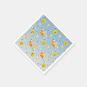 サンドキャッスルビーチおもしろい男の赤ちゃん誕生日パーティー スタンダードカクテルナプキン (角)