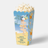 サンドキャッスルビーチおもしろい男の赤ちゃん誕生日パーティー フェイバーボックス (はじけた状態)